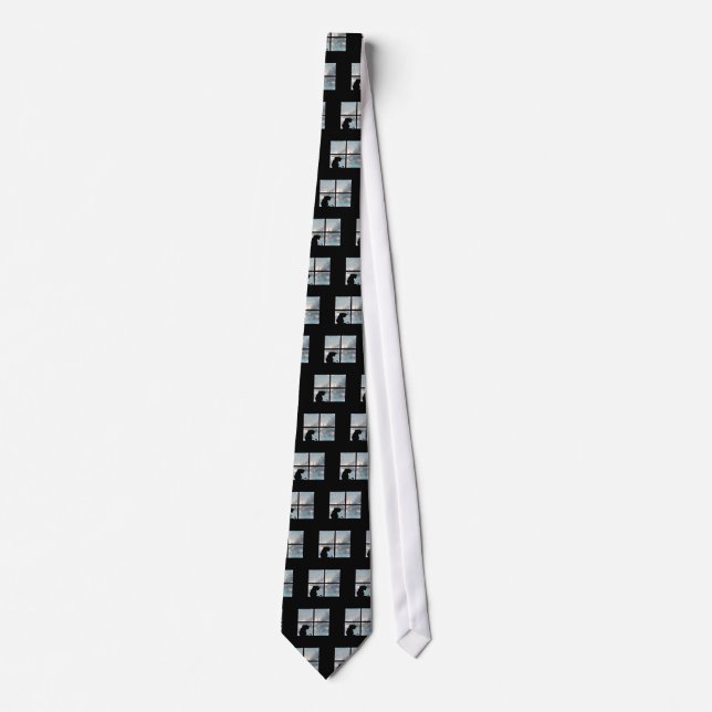 cat in window tie (Front)