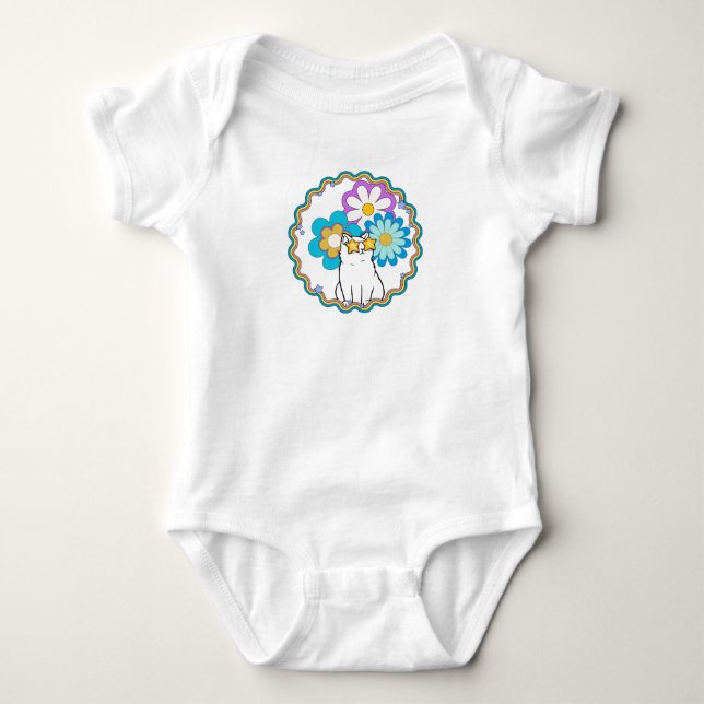 Cat is a Star Baby Bodysuit (Front)