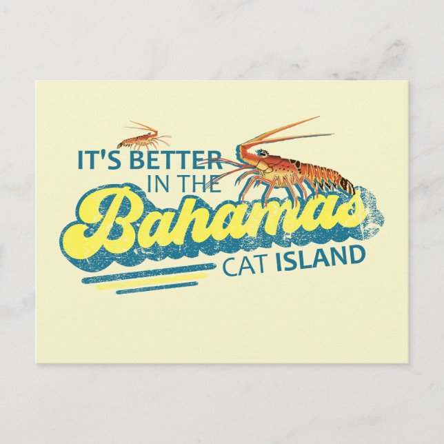 Cat Island Bahamas Postcard Vacation Cruise (Front)