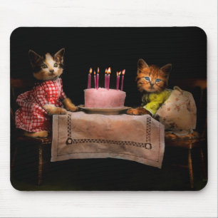 Cat - It's our birthday - 1914 Mouse Pad