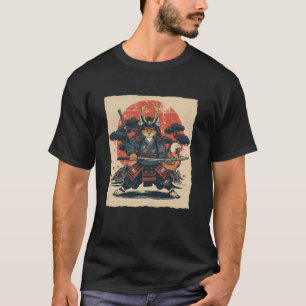 Cat Japanese Warrior Art Judo Japan Samurai Karate T-Shirt