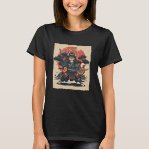Cat Japanese Warrior Art Judo Japan Samurai Karate T-Shirt