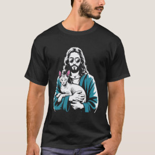 Cat Jesus Christ Christian God Hairless Cat Pet Sp T-Shirt
