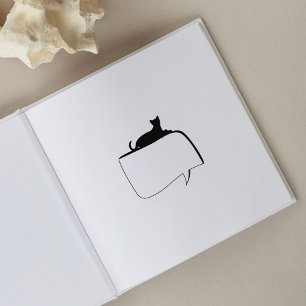 Cat Journal Rubber Stamp