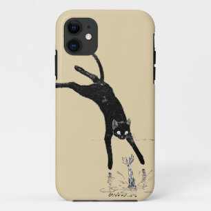 Cat Jumping into the Pond, Alexandre Steinlen iPhone 11 Case