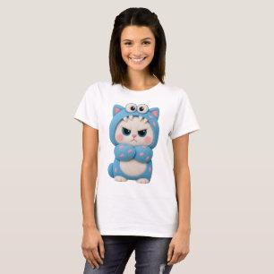 Cat Kawaii Patchwork T-Shirt