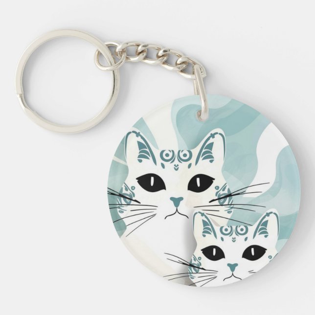 cat, key ring (Front)