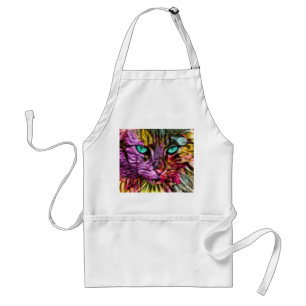 Cat Kitten Artsy Standard Apron