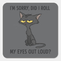 Cat Kitten Did I Roll My Eyes Out Loud Funny Humou