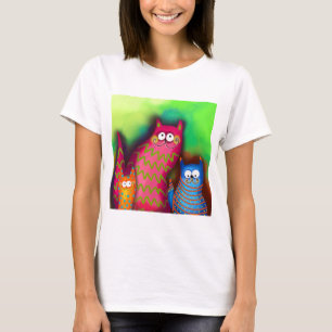 Cat Kitten Family Feline Animal Pet Mammal T-Shirt