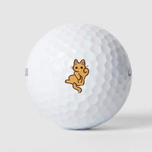 Cat Kitten Kawaii Chibi Kitty Young Cat Animal Golf Balls