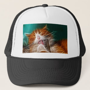 cat kitten kitties cute pet purr meow trucker hat