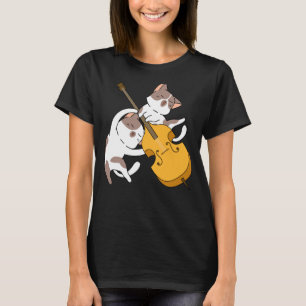 Cat Kitten Playing Cello Cat Cello Player Cellist T-Shirt