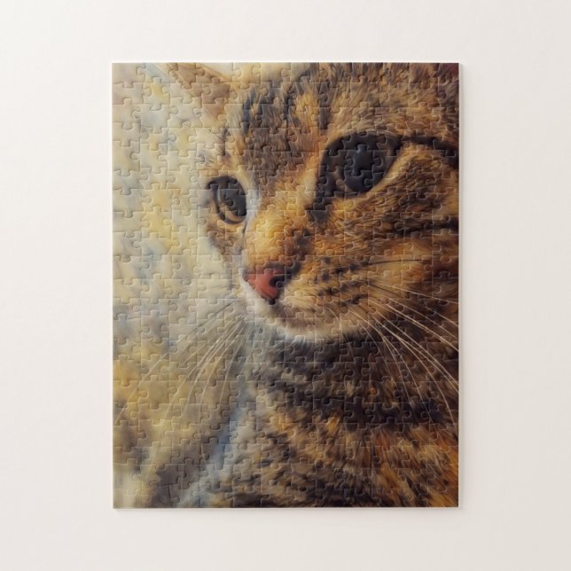 Cat Kitty Art Cat Lover Puzzle (Vertical)
