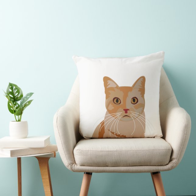 Cat Kitty Cute Cat  Cushion (Chair)