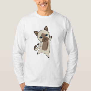 Cat Kitty Fur Nose Cute Animals Kids Siam T-Shirt