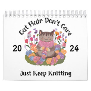 Cat knitting calendar