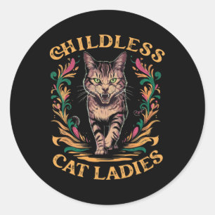 Cat Ladies 2024 Classic Round Sticker