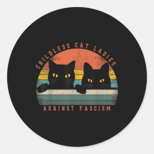 Cat Ladies 2  Classic Round Sticker