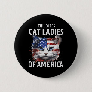 Cat Ladies Against Fascism 1 6 Cm Round Badge
