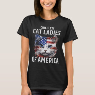 Cat Ladies Against Fascism 1  T-Shirt