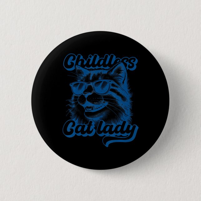 Cat Ladies Against Fascism 2  6 Cm Round Badge (Front)