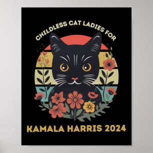 Cat Ladies Against Fascism Poster