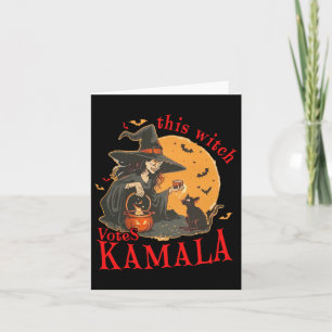 Cat Ladies Cat Lettering Positive Funny Halloween Card