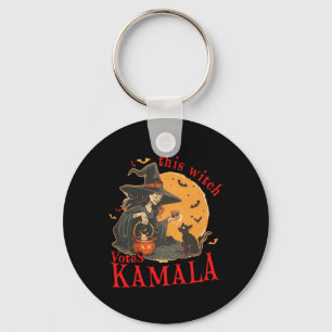 Cat Ladies Cat Lettering Positive Funny Halloween Key Ring