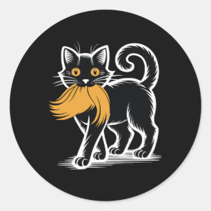 Cat Ladies For Donald Trump Kamala Harris 2024 Sar Classic Round Sticker