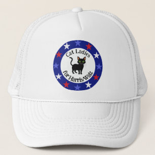 Cat Ladies for Harris/Walz Design  Trucker Hat