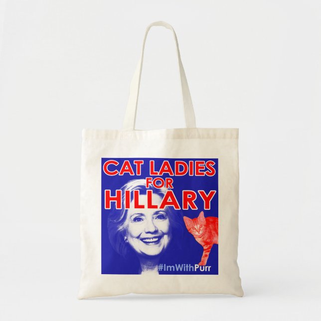 Cat Ladies for Hillary Tote Bag (Front)