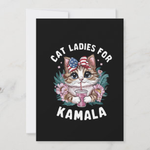 Cat Ladies For Kamala (9) Thank You Card