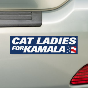 Cat Ladies for Kamala Harris 2024 Bumper Sticker