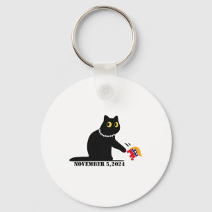 Cat Ladies For Kamala Harris 2024  Key Ring