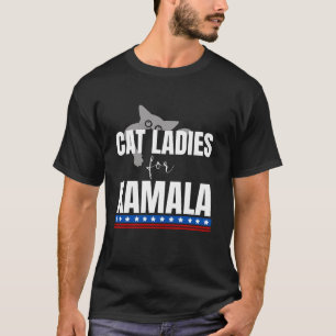 Cat Ladies For Kamala Harris 2024 President Cat Mo T-Shirt
