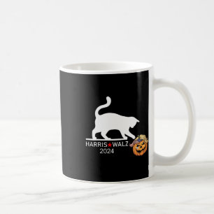 Cat Ladies For Kamala Harris Funny Trump Hair 2024 Coffee Mug