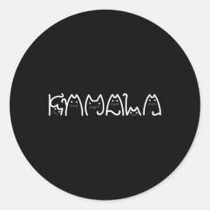 Cat Ladies For Kamala Harris Waltz Cat Lady Funny Classic Round Sticker