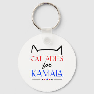 Cat Ladies For Kamala Key Ring