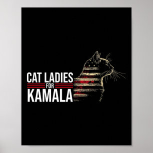 Cat Ladies For Kamala  Poster