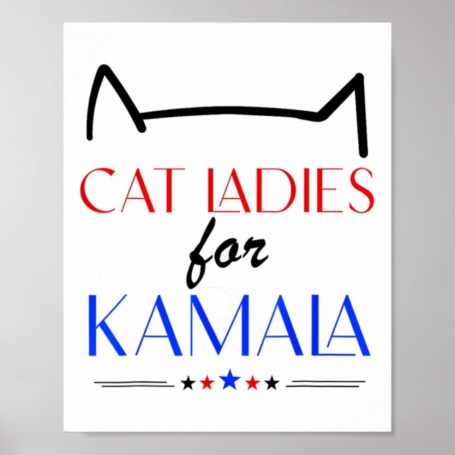 Cat Ladies For Kamala  Poster (Front)