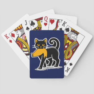 Cat Ladies Kamala Harris Walz 2024 Blue Playing Cards