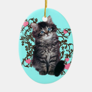 Cat Ladies Rejoice Cute Kitten Ceramic Tree Decoration