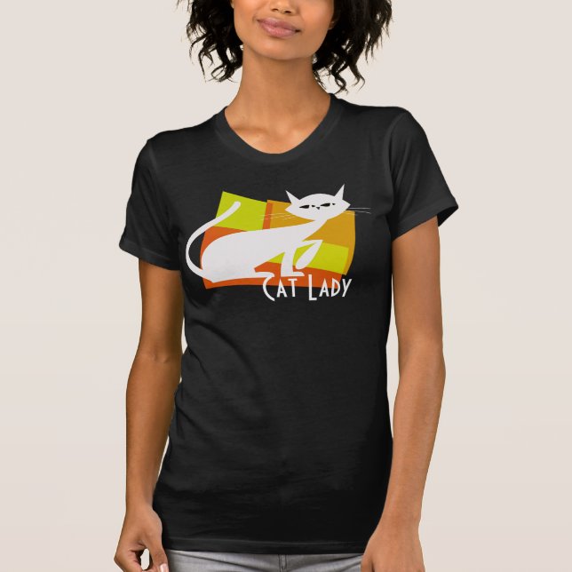 Cat Lady Cat T-shirt (Front)