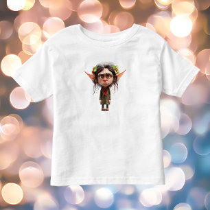 Cat Lady Christmas Elf Toddler's Tee