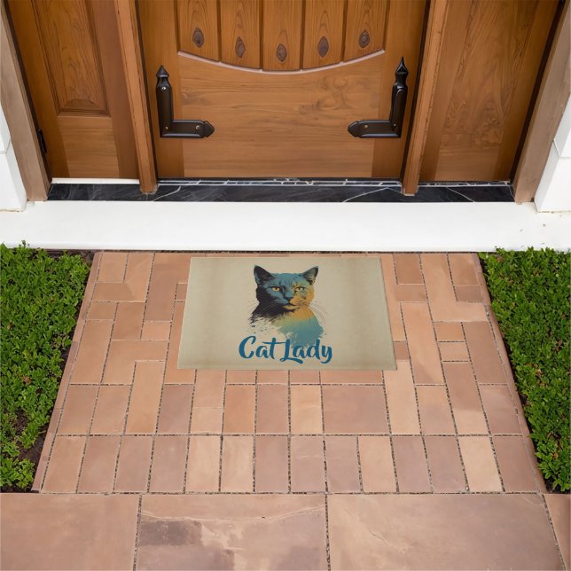 Cat Lady Doormat (Outdoor)