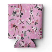 CAT LADY FLORAL Hot Pink