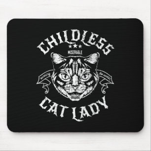 Cat Lady For Kamala Harris 2024 Feminist Voting Mouse Pad