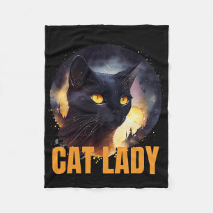 Cat Lady For Kamala Harris Unique Design Fleece Blanket