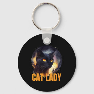 Cat Lady For Kamala Harris Unique Design Key Ring